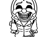 Coloriage Chibi Pitre freefire