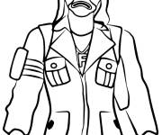 Coloriage Clown criminel bleu