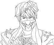 Coloriage Flaming Red de Free Fire