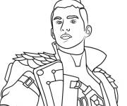 Coloriage Joueur Cristiano Ronaldo de Free Fire