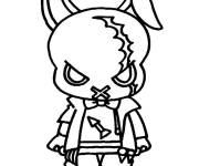 Coloriage Lapin fant&ocirc;me de Free Fire