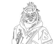 Coloriage Le diable des rues Free Fire