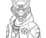 Coloriage M. Fiery et le logo de Free Fire