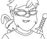 Coloriage Old Man souriant