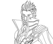 Coloriage Personnage Free Fire facile