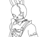 Coloriage Personnage Lapin fant&ocirc;me de Free Fire