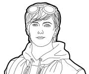 Coloriage Personnage Maxim de Free Fire