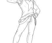 Coloriage et dessins gratuit Personnage Oscar de Free Fire à imprimer