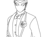 Coloriage Personnage Smoking de Free Fire