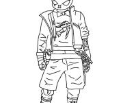 Coloriage Phantom lapin de jeu mobile Free Fire