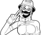Coloriage Pink Blood de Free Fire