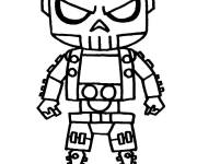 Coloriage Rei Caveira de Free Fire