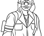 Coloriage Skin Top Criminal de Free Fire