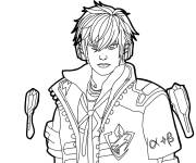 Coloriage Soldat classique de Free Fire