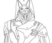 Coloriage Soldat Free Fire en capuche
