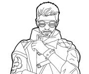 Coloriage Top soldat DJ Alok