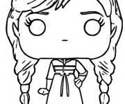 Coloriage Anna Funko Pop