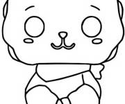 Coloriage bt21 rj pop