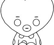 Coloriage et dessins gratuit Bt21 Tata Funko Pop à imprimer