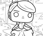 Coloriage Funko Pop Cinderella