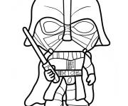 Coloriage Funko Pop Darth Vader