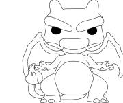 Coloriage Funko Pop Dracaufeu