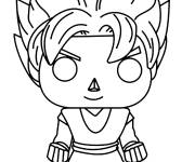 Coloriage Funko Pop Goku