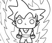 Coloriage Funko Pop Goku de Dragon Ball Z