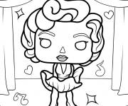 Coloriage Funko Pop Marylin Monroe