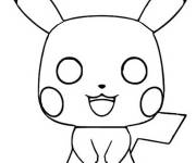 Coloriage et dessins gratuit Funko Pop Pikachu à imprimer