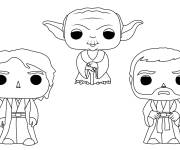 Coloriage Funko Pop star wars