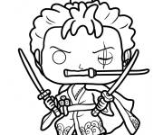 Coloriage Funko Pop Zoro