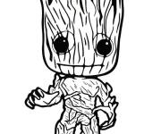 Coloriage et dessins gratuit Groot Funko Pop à imprimer