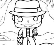 Coloriage Indiana Jones Funko Pop