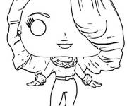 Coloriage Maria Carey Funko Pop