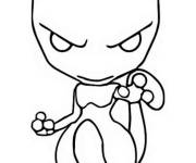 Coloriage et dessins gratuit Mewtwo Funko Pop à imprimer