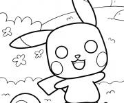 Coloriage Pikachu Funko Pop pour enfants