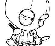 Coloriage Pop Deadpool triste
