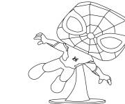 Coloriage Pop Spider man pour enfants