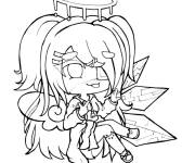 Coloriage Ange magnifique de Gacha Life