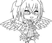 Coloriage Ange mignonne de Gacha Life