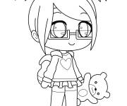 Coloriage Belle personnage de Gacha Life
