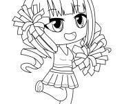 Coloriage Cheerleaders de Gacha Life