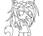 Coloriage Chupa-Chups de Gacha Life