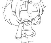 Coloriage Colorie fille Gacha Life