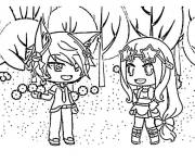 Coloriage et dessins gratuit Coup de foudre de Gacha Life à imprimer