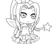 Coloriage F&eacute;e d'anime Gacha Life