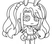 Coloriage Fille de Gacha Life chibi