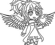 Coloriage et dessins gratuit Fille Gacha Cupidon à imprimer