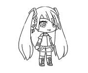 Coloriage et dessins gratuit Fille Gacha Life &agrave; t&eacute;l&eacute;charger à imprimer